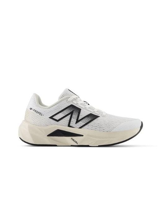 New Balance White Kinder Fuelcell Propel V5