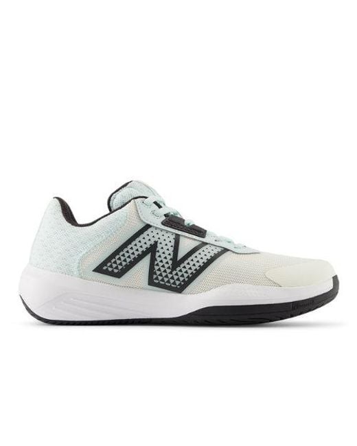 New Balance White 696V6 Tennis Shoes