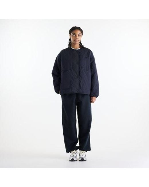 New Balance Blue Quilted Bomber
