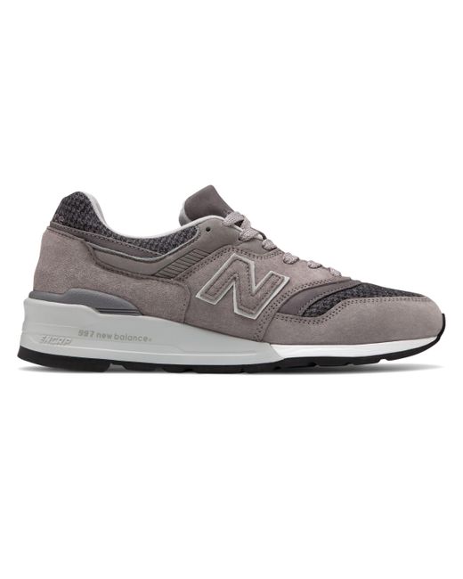 New Balance Gray Grey Made In Us 997 Sneakers for men