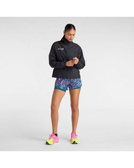 New Balance Black London Edition Fast Days Run Jacket
