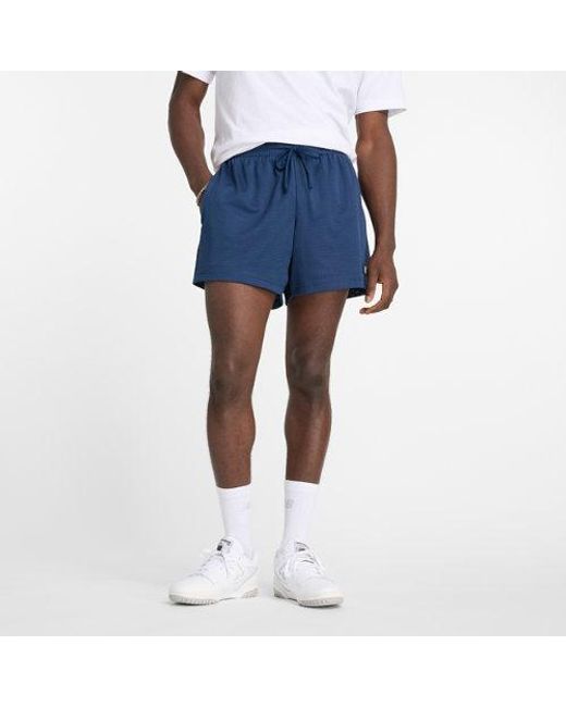 New Balance Sport essentials mesh short 5" in blau in Blue für Herren