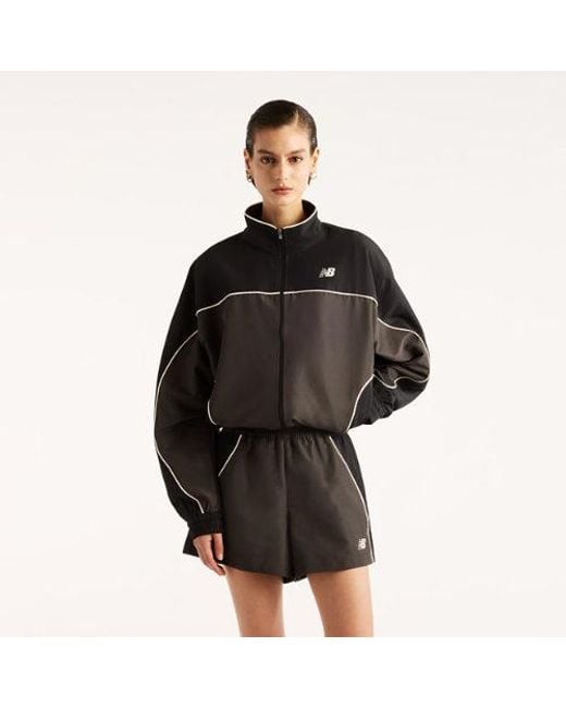 New Balance Black Trackside Woven Jacket