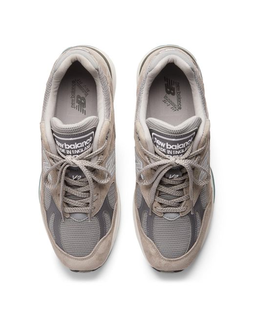 New Balance Gray Made In Uk 991v2 In Grey Suede/mesh
