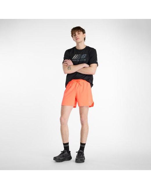 New Balance Red Rc Short 5" for men