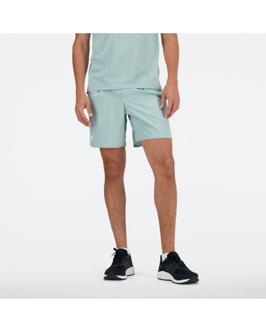 New Balance Blue Tournament Short In Green Polywoven for men