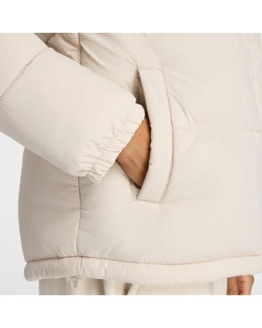 New Balance Puffer Jacket in het Natural