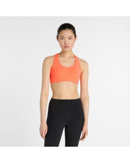 New Balance Red Damen Nb Rc Bra