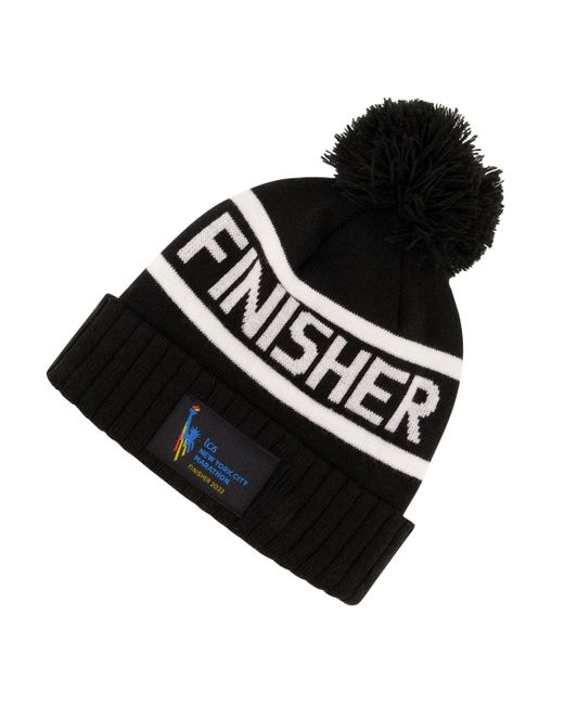 New Balance Unisex Nyc Marathon Finisher Pom Beanie in Black Lyst