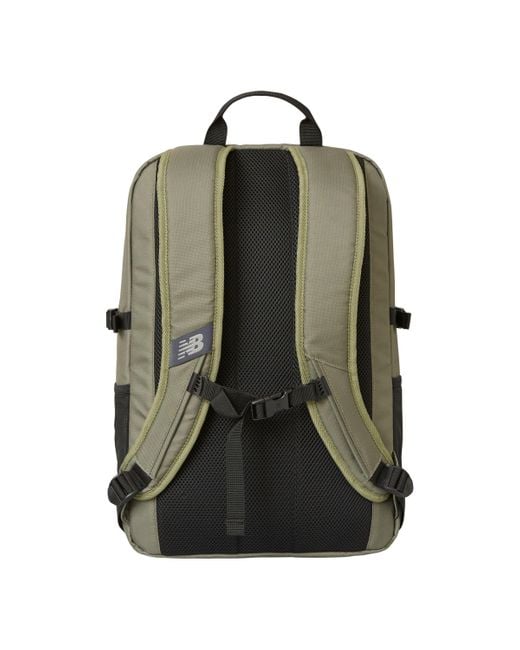 New Balance Logo Backpack In Green Polyester