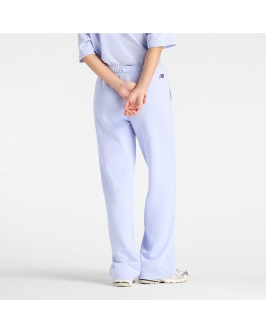 New Balance Blue Graphic Wide Leg Jogger