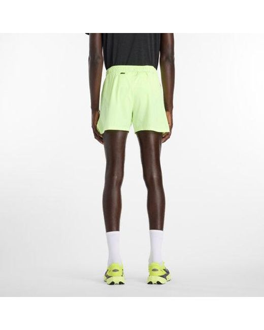 New Balance Yellow Rc Short 5" for men
