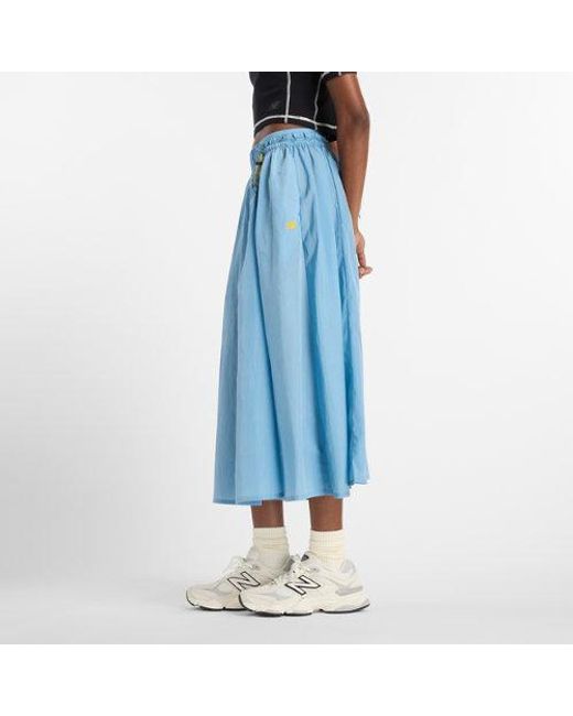 New Balance Blue Damen Nb Circular Skirt