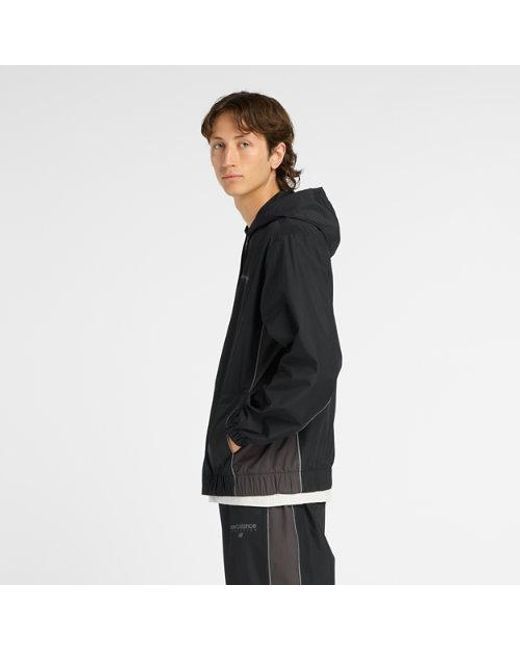 New Balance Black Trackside Woven Jacket for men