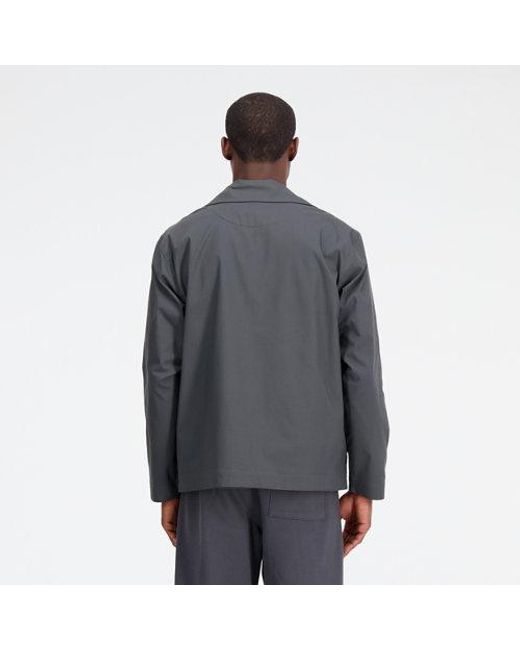 Homme Athletics Linear Jacket En, Cotton, Taille New Balance pour homme en coloris Gray