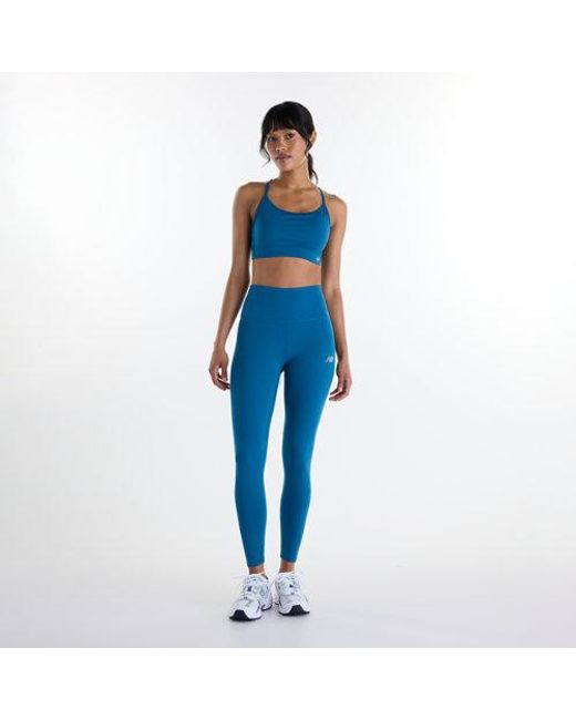 New Balance Blue Nb Essential Yoga Bra