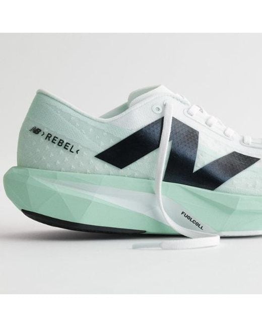 New Balance Blue Fuelcell Rebel V4 (Cyber Jade/) Shoes for men