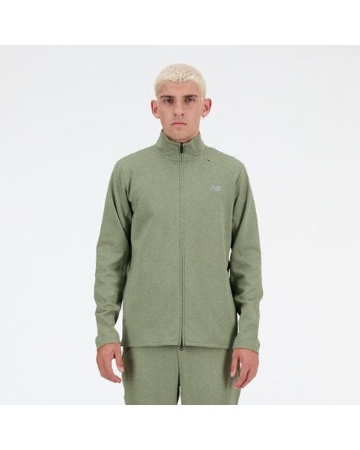 New Balance Green Tech Knit Full Zip for men
