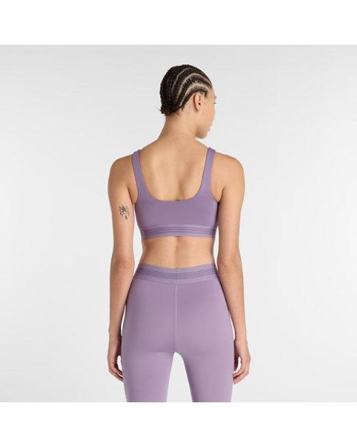 New Balance Purple Ac Train Bra