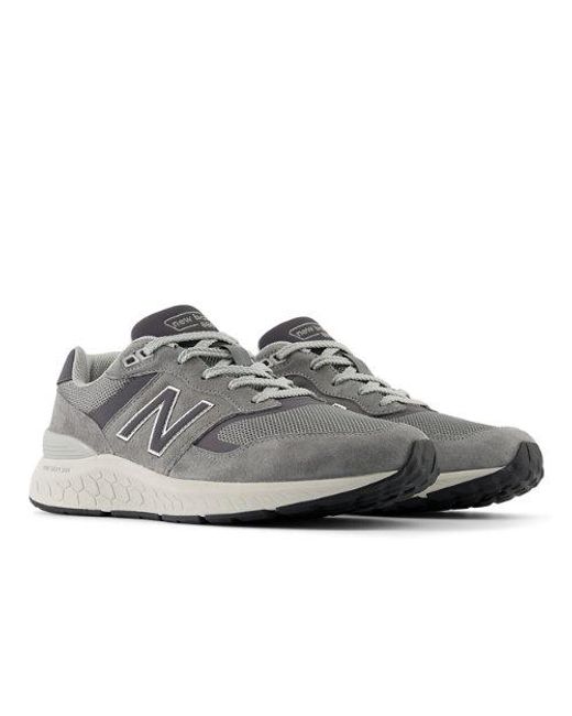 New Balance Gray Fresh Foam Walking 880 V6 for men