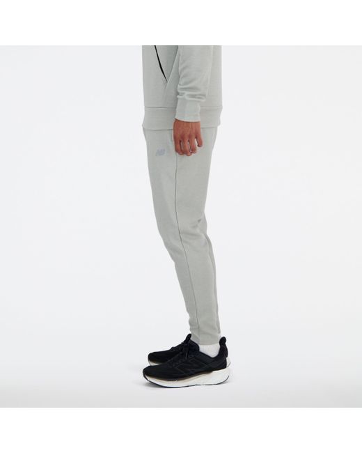 New Balance Gray Tech Knit Pant for men
