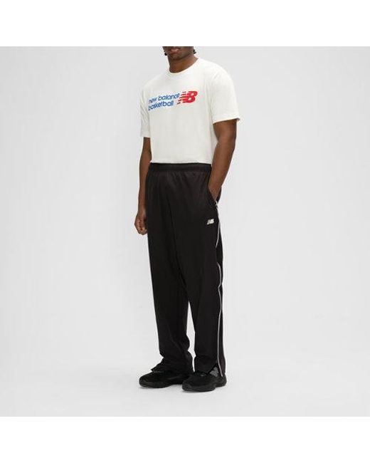 New Balance Black Basketball Woven Pant for men