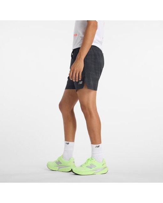 Uomo Rc Reflective Short 5" Politessuto, Taglia di New Balance in Blue da Uomo