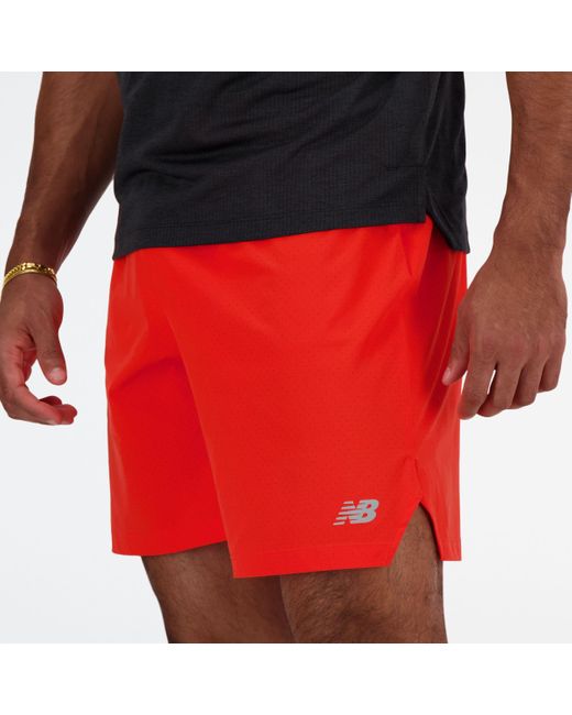 New Balance Red Rc Short 7" for men