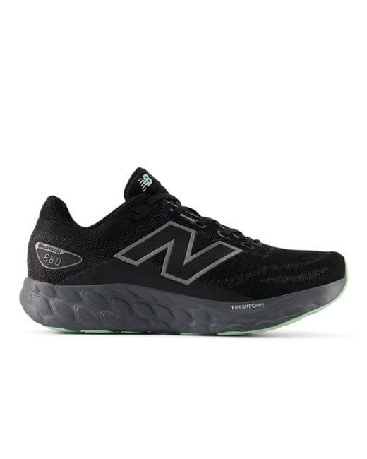 New Balance Black Fresh Foam 680V8 Waterproof Running Shoes