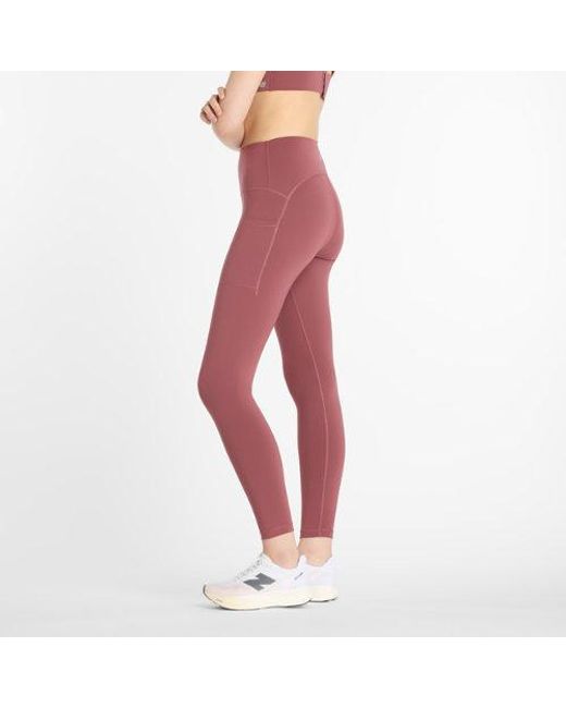 New Balance Red Rc Pocket Legging 25"