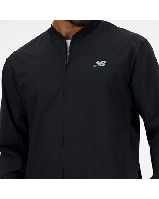 New Balance Blue Stretch Bomber Jacket for men