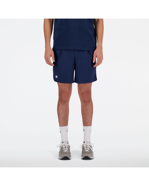 New Balance Tournament Short In Blue Polywoven for men