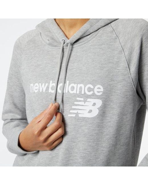 New Balance Gray Nb Classic Core Fleece Hoodie