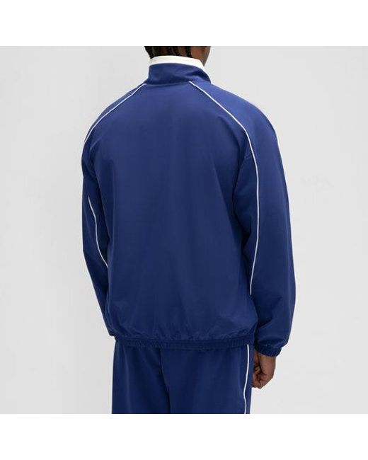 New Balance Blue Basketball Oversized Print Woven Jacket for men