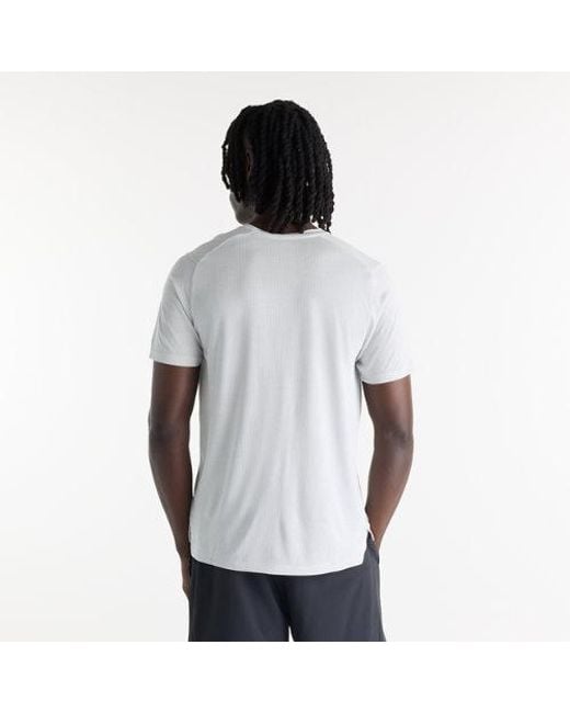 New Balance White Day Running Club T-Shirt Polywoven, Size 2X-Large for men