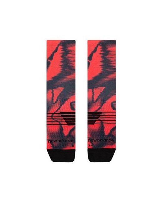 Pro Run Crew Socks 1 Pair di New Balance in Red
