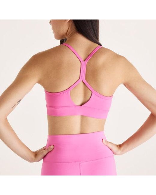 New Balance Pink Nb Essential Yoga Bra