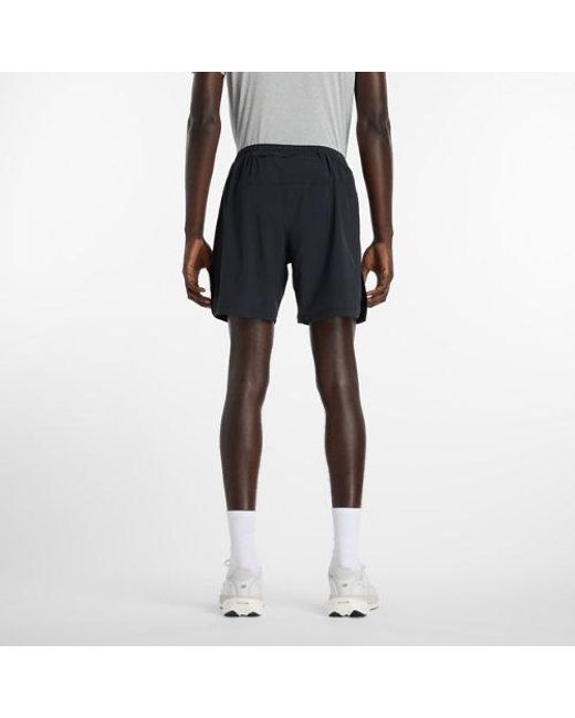 New Balance Black Rc Essential Short 7" for men
