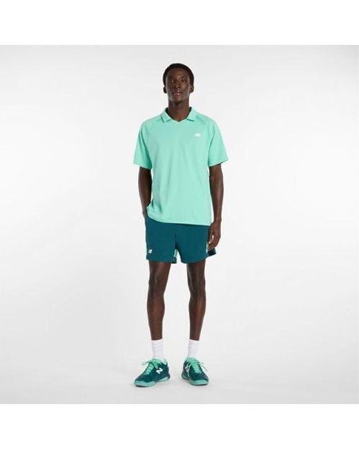 New Balance Green Tournament Polo for men