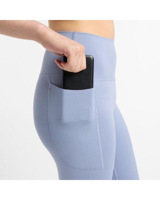 New Balance Blue Nb Harmony Pocket High Rise Legging 25"