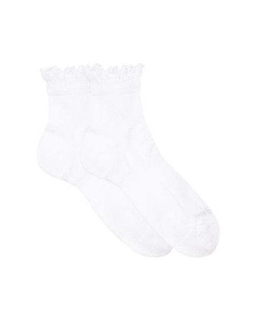 New Balance White Active Ruffle Quarter