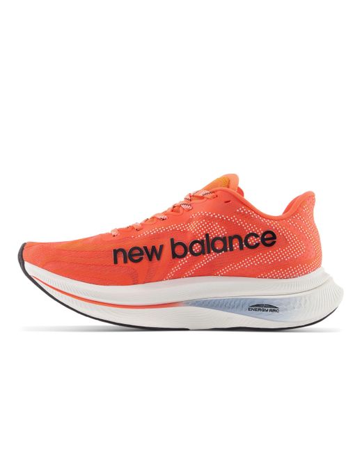 New Balance Red Fuelcell Supercomp Trainer V2 In Orange/black Synthetic for men