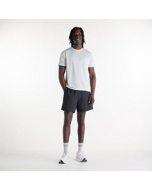 New Balance White Day Running Club T-Shirt Polywoven, Size 2X-Large for men