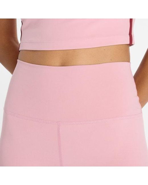 New Balance Pink Damen Nb Harmony High Rise Short 6"