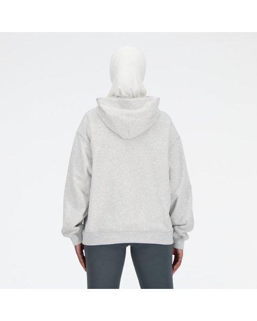 New Balance Gray Athletics French Terry Hoodie