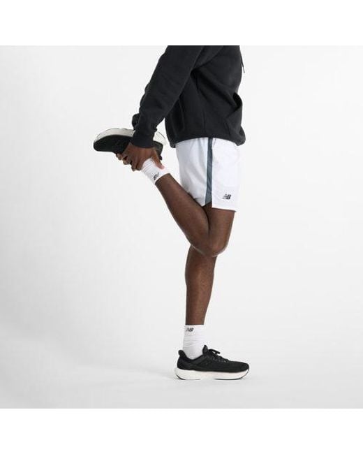 New Balance White Tournament Short for men
