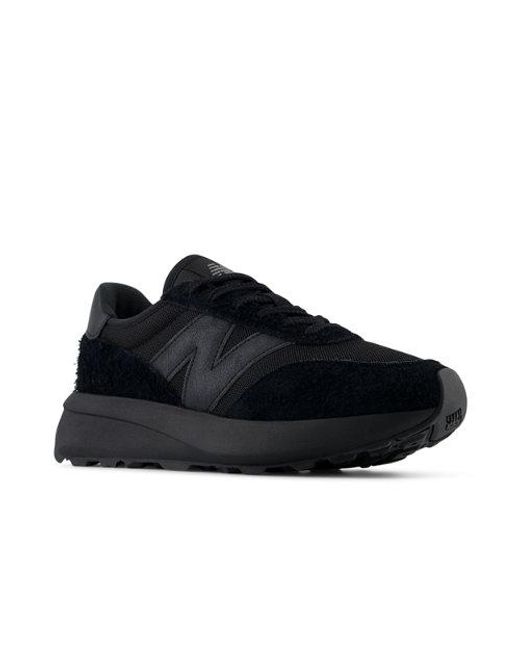 370, Pelle Scamosciata/Rete, Taglia di New Balance in Black