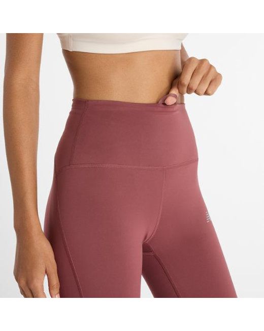 New Balance Red Rc Legging 25"