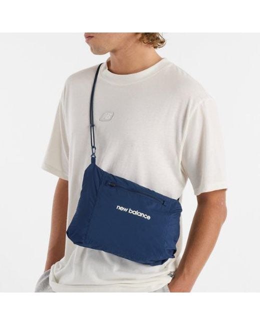 New Balance Blue Athletics Packable Jacket for men