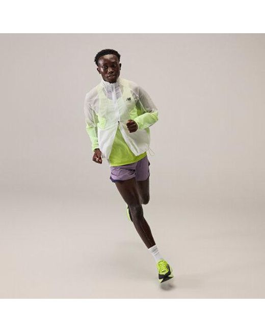 New Balance Purple Rc Essential Short 5" for men